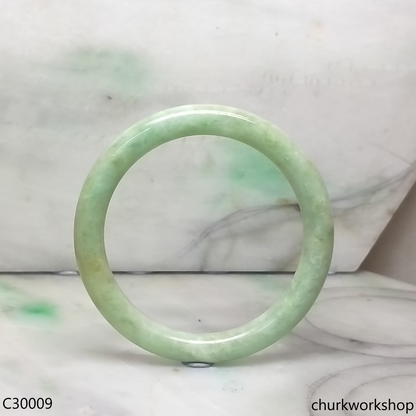 Light green jade bangle
