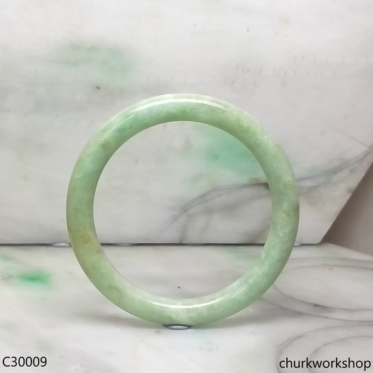 Light green jade bangle