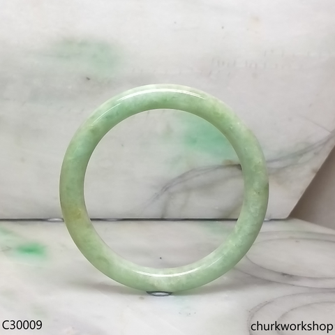 Light green jade bangle