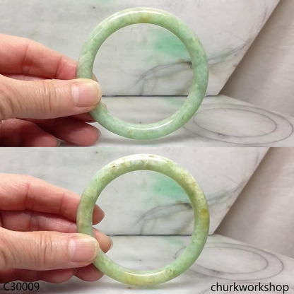 Light green jade bangle