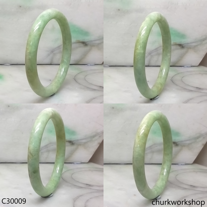 Light green jade bangle