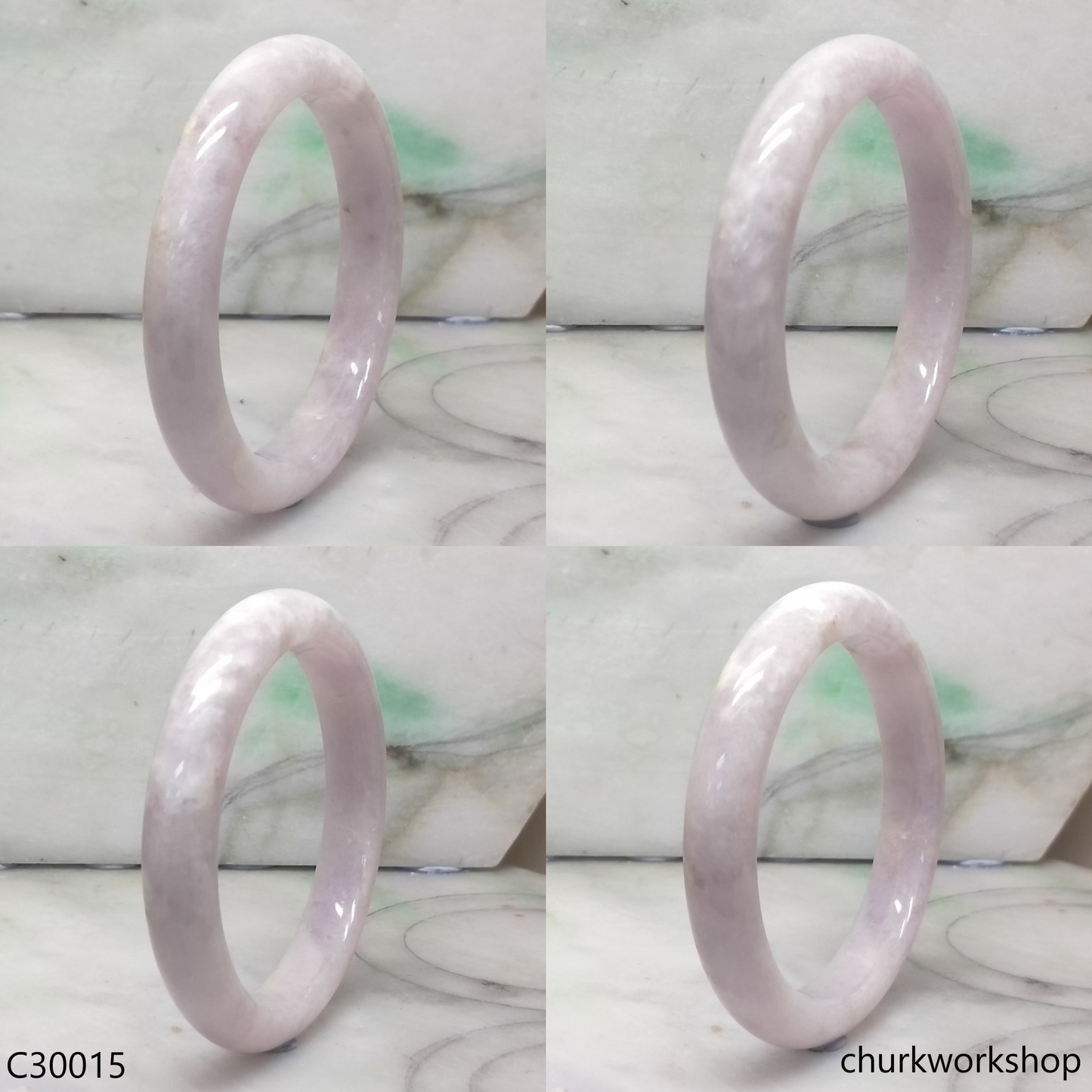 Lavender jade bangle