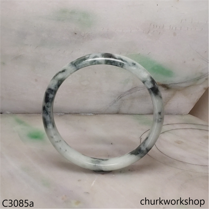 Large bluish green jade bangle