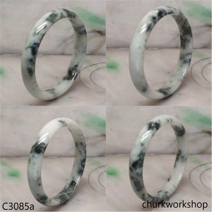 Large bluish green jade bangle
