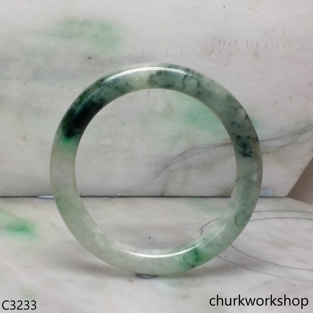 Mix bluish green  jade bangle