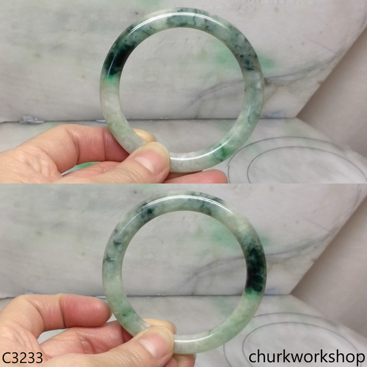 Mix bluish green  jade bangle