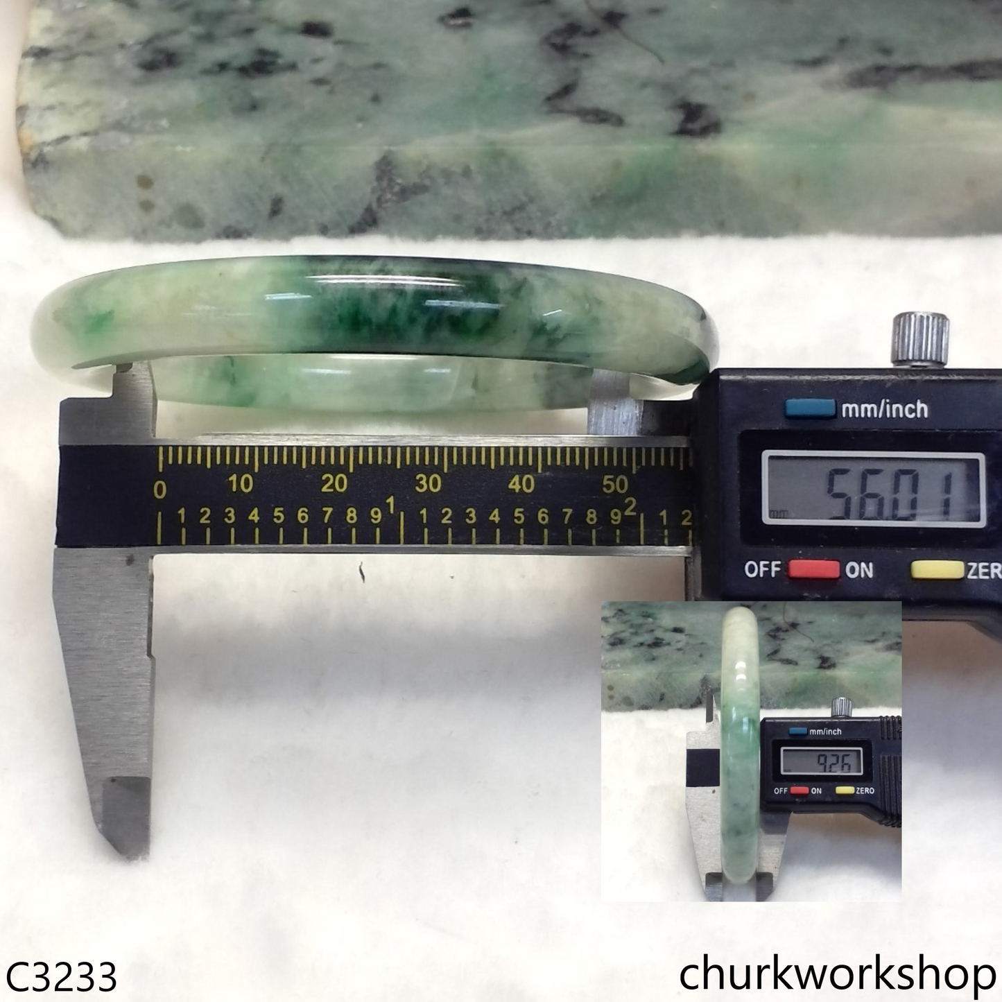 Mix bluish green  jade bangle