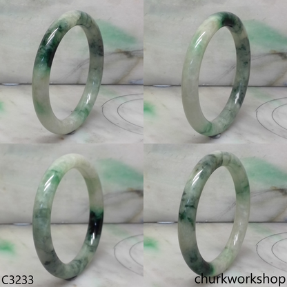 Mix bluish green  jade bangle