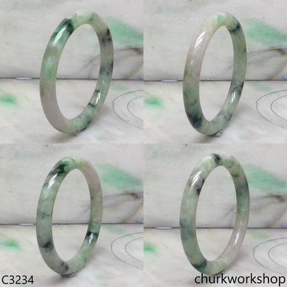 Mix bluish green  jade bangle