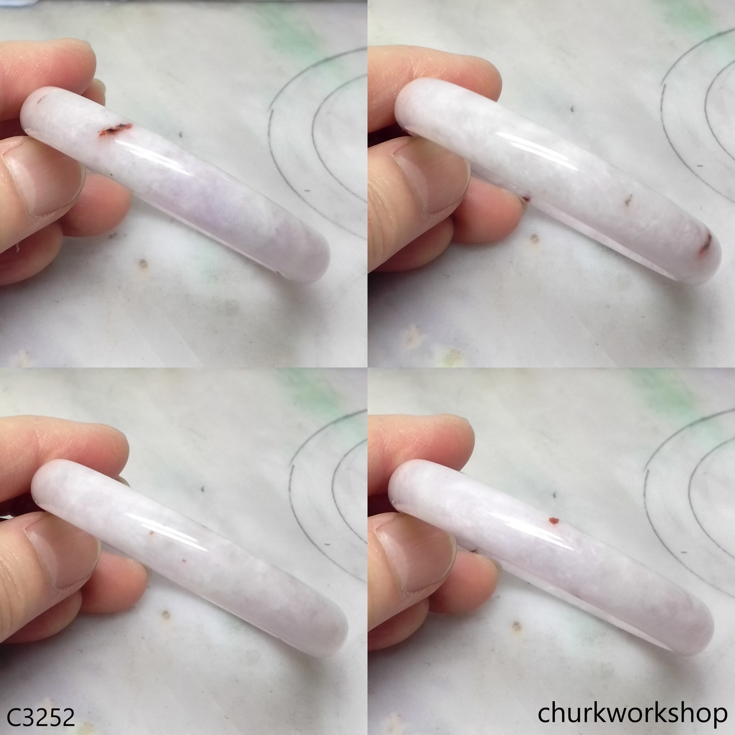 Lavender jade bangle