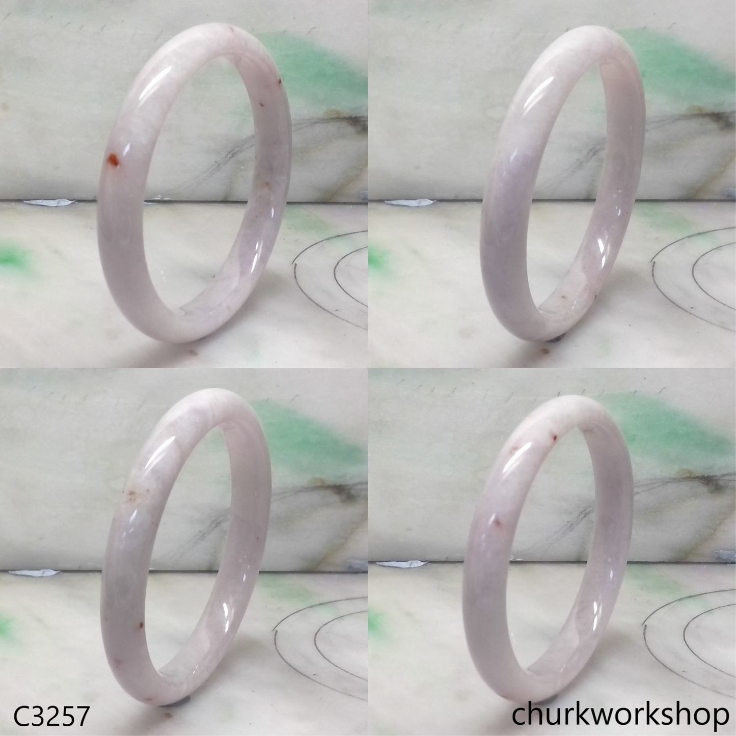 Lavender jade bangle