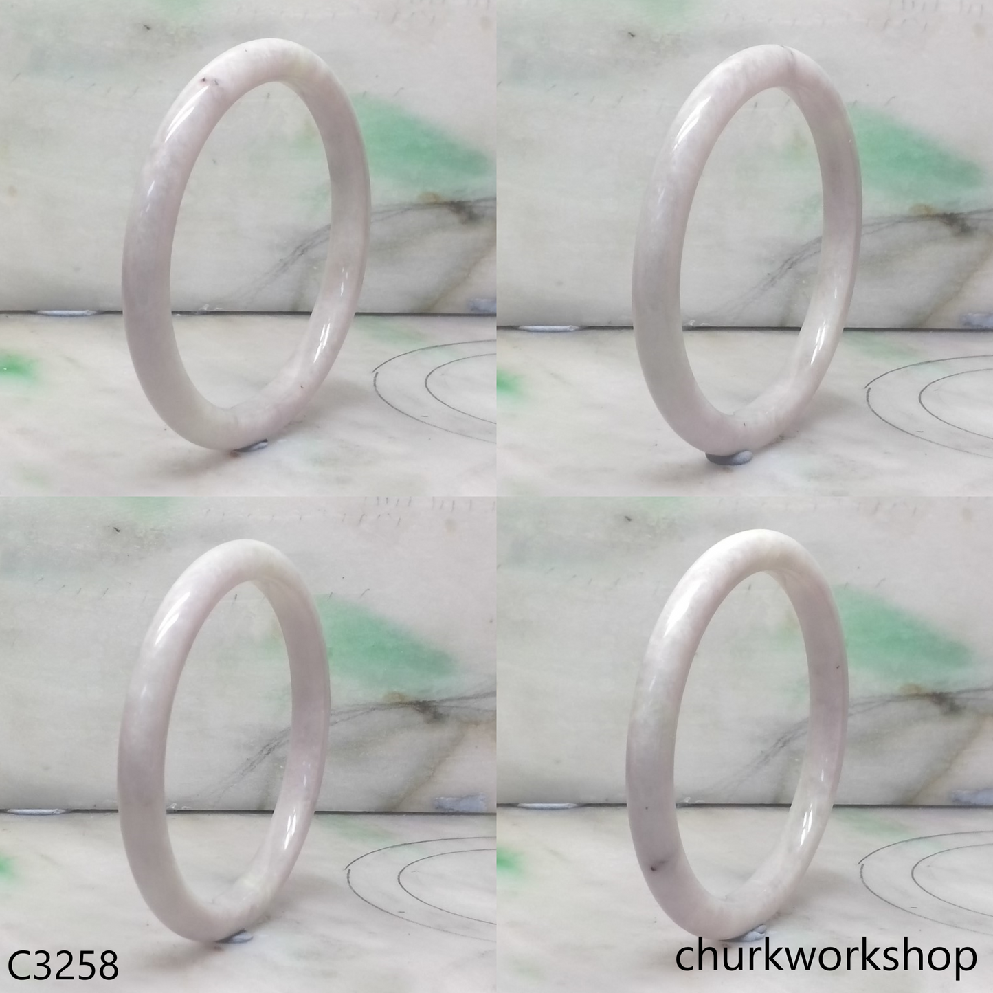 Lavender jade bangle