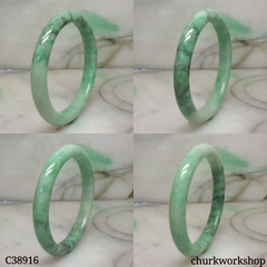 Light green jade bangle