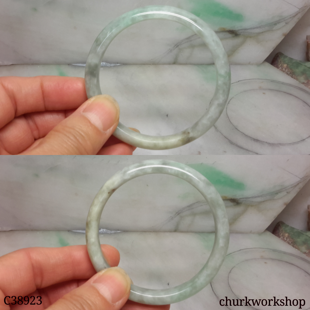 Light bluish green jade bangle