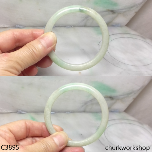 Light green jade bangle