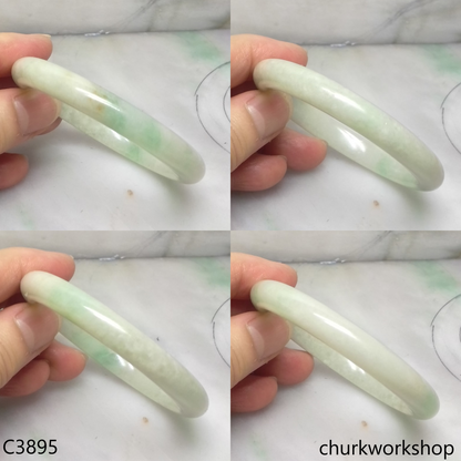 Light green jade bangle