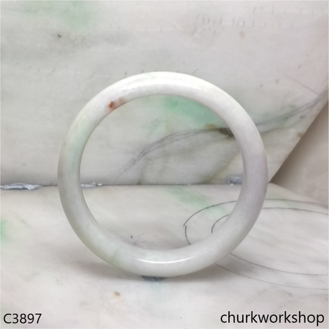 Light green mix lavender jade bangle