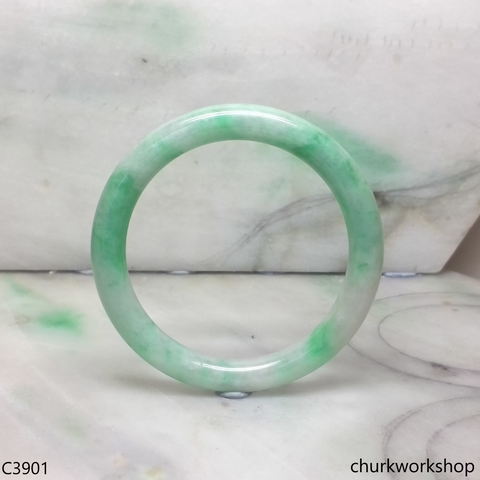 Reserved for Alex      Light green base with green splotches bangle
