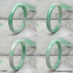 Reserved for Alex      Light green base with green splotches bangle