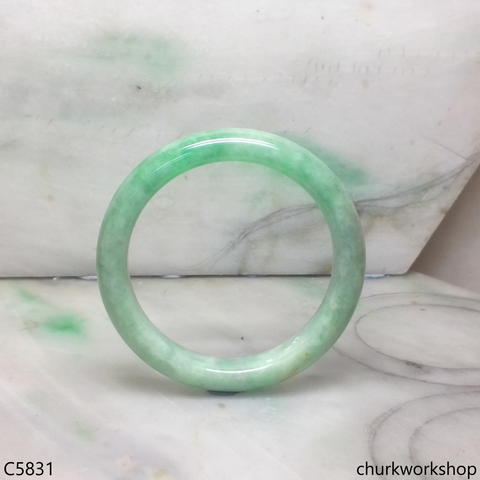 Light apple green jade bangle