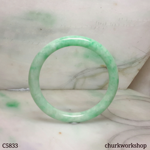 Light apple green jade bangle
