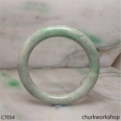 Light green jade bangle