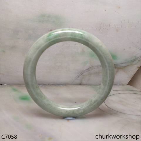 Light green jade bangle