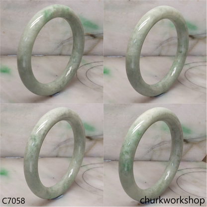 Light green jade bangle