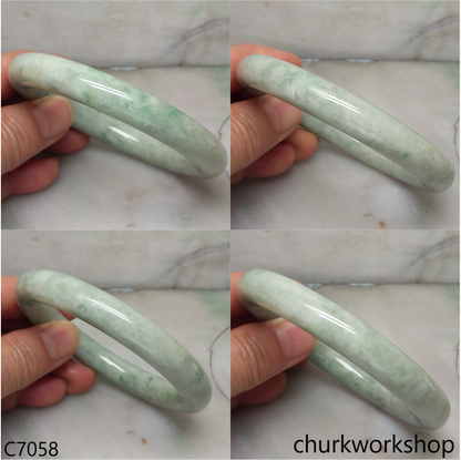 Light green jade bangle