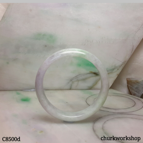 Light green mix lavender jade bangle