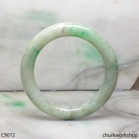 Pea green  jade bangle