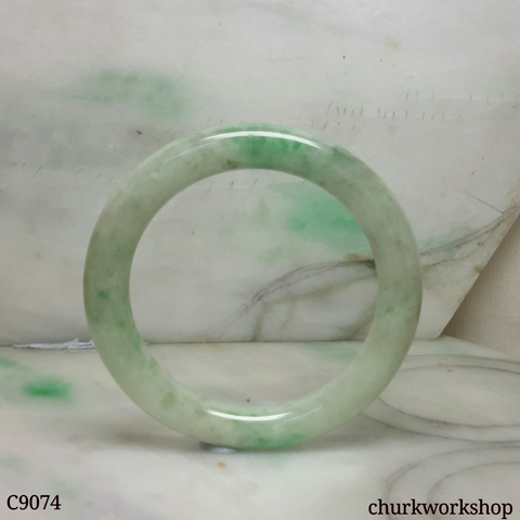 Pea green  jade bangle