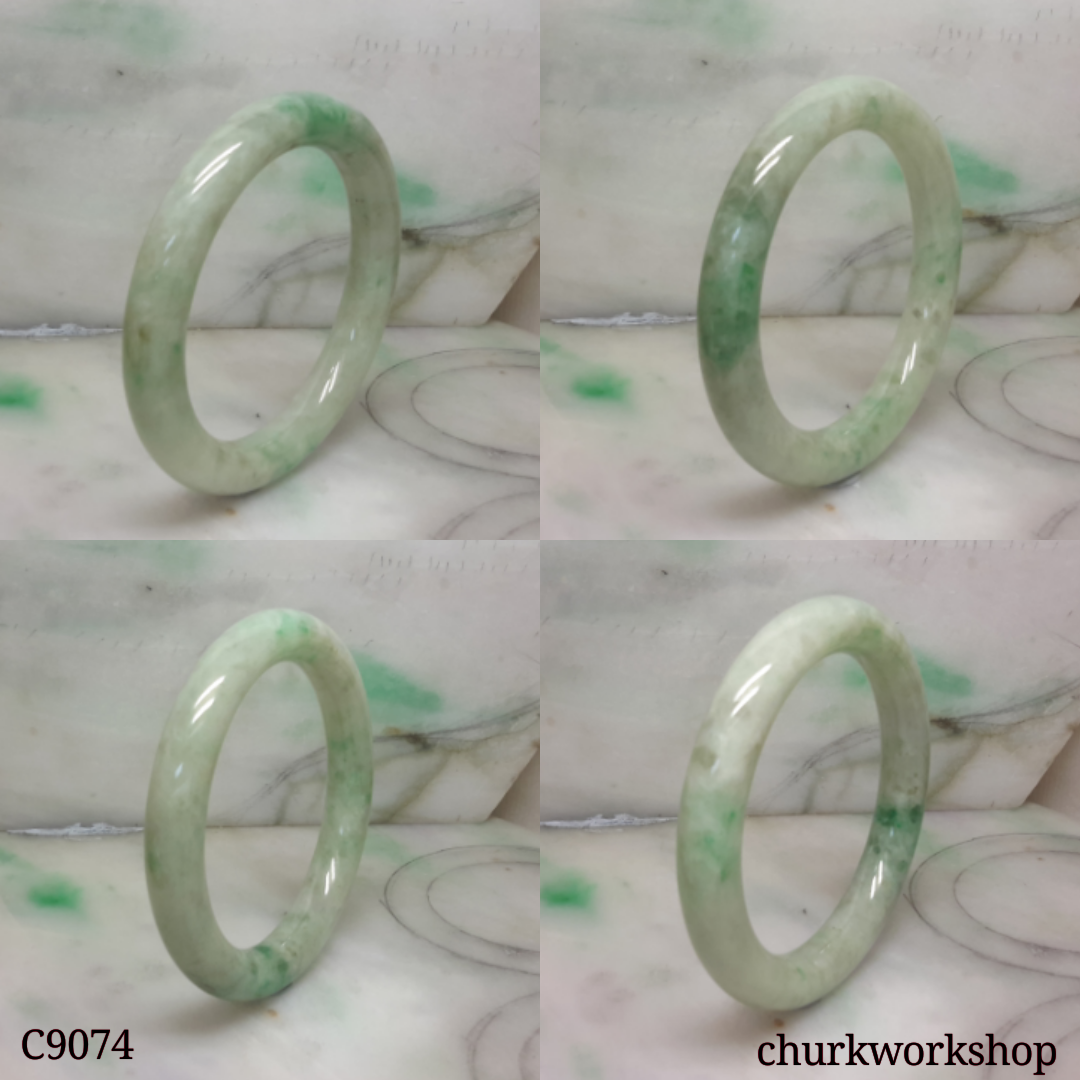 Pea green  jade bangle
