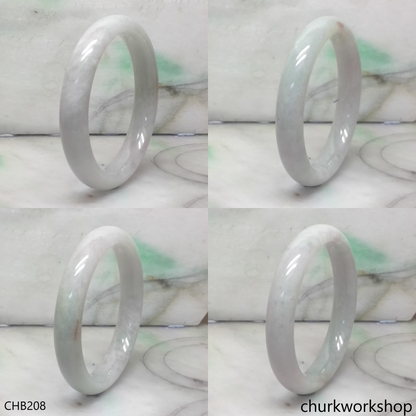 Light green mix pale lavender jade bangle