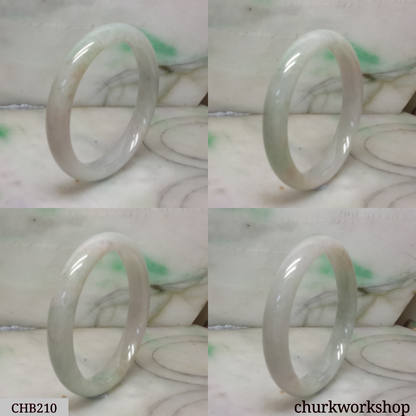 Light green mix lavender green jade bangle