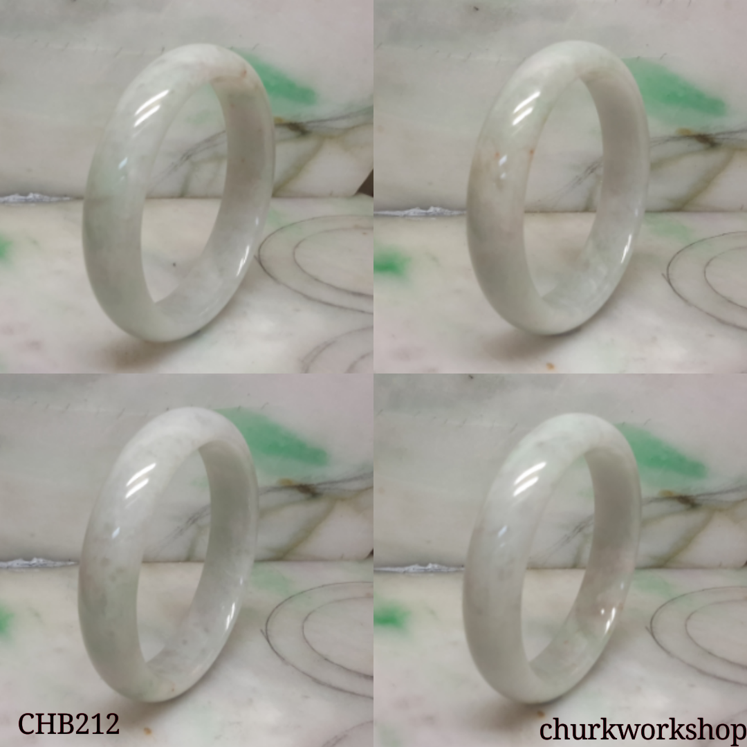 Pale green  jade bangle
