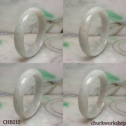 Pale green  jade bangle