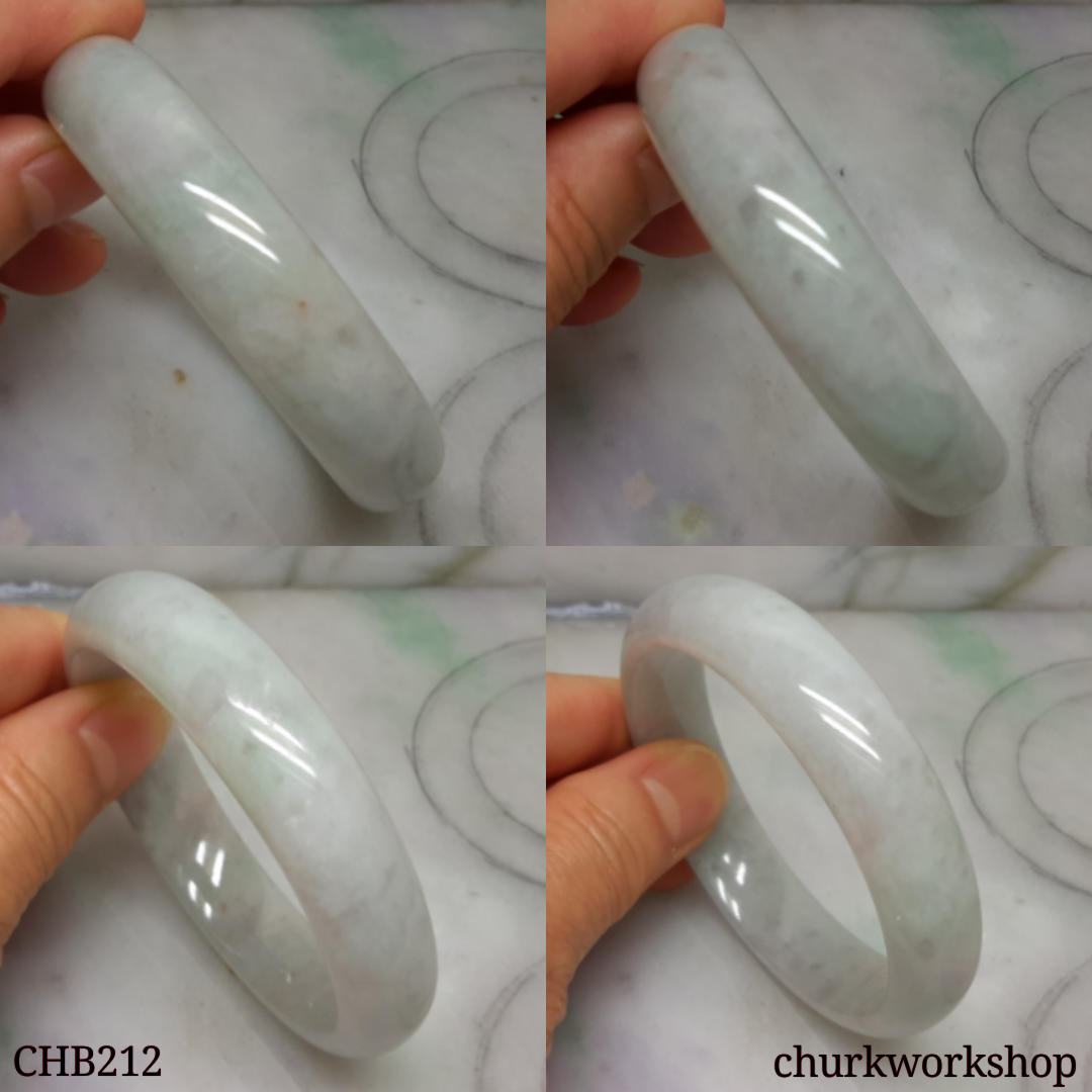 Pale green  jade bangle