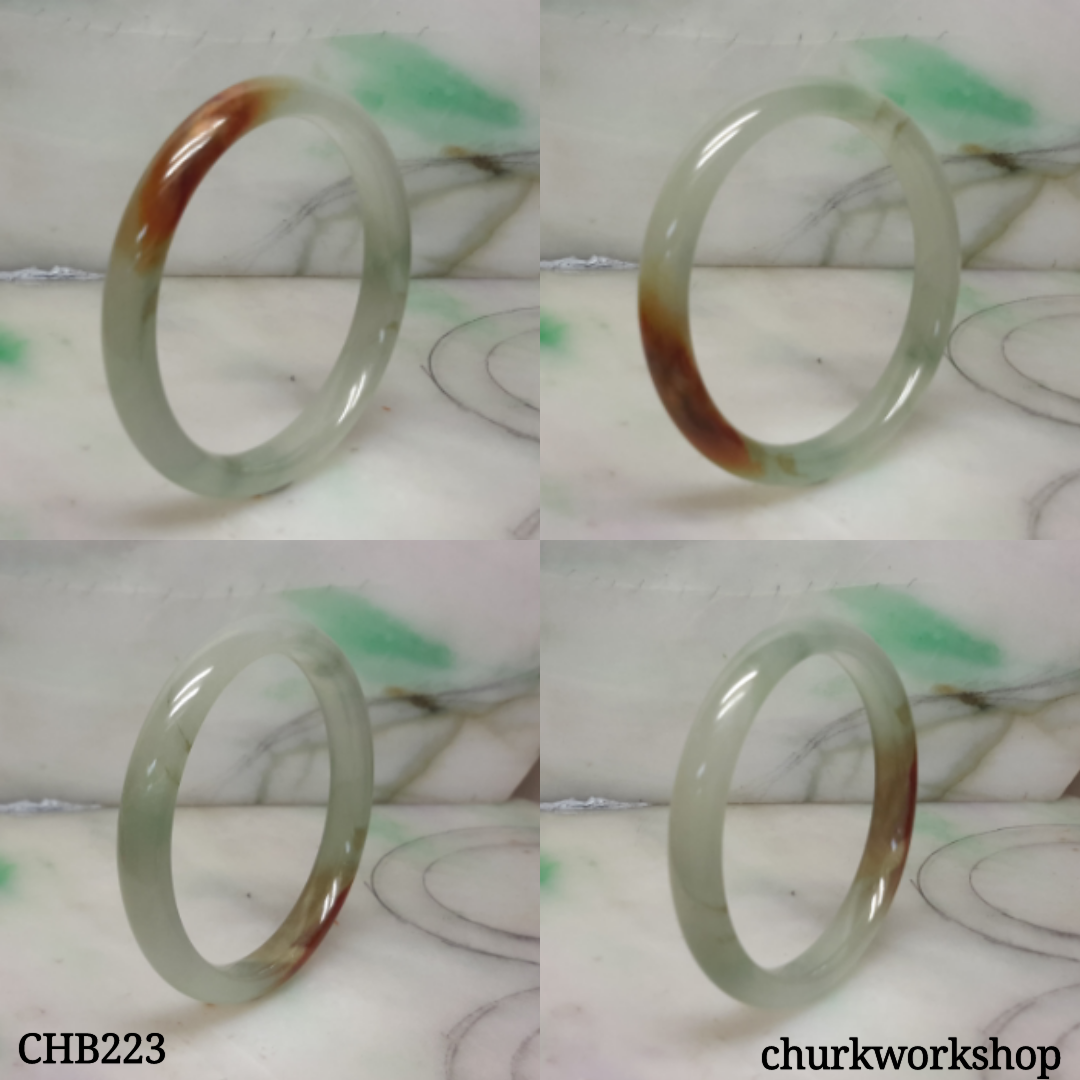 Small light green jade bangle