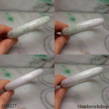 Pale lavender jade bangle
