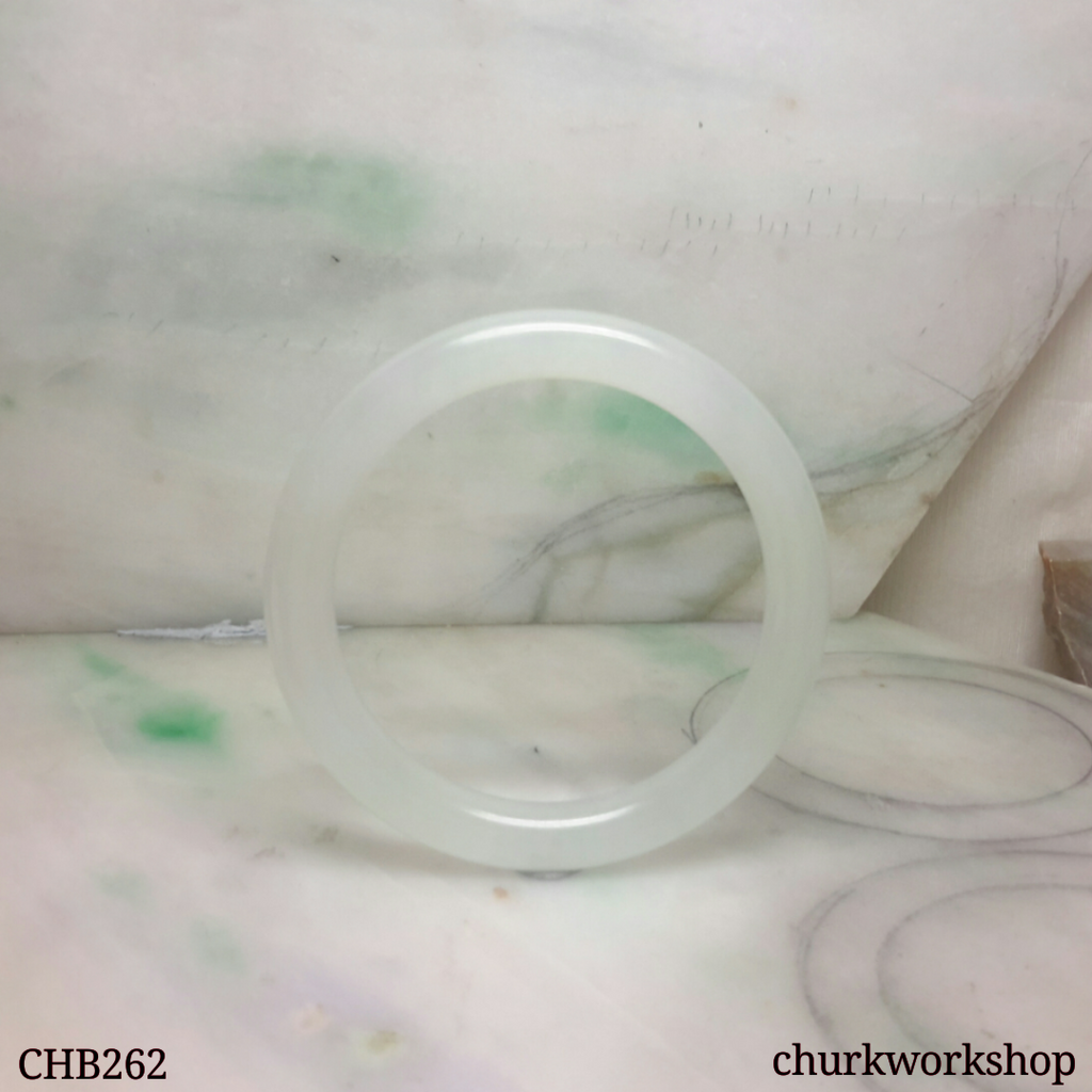 Reserved for vanthanh1410    Icy faint green jade bangle