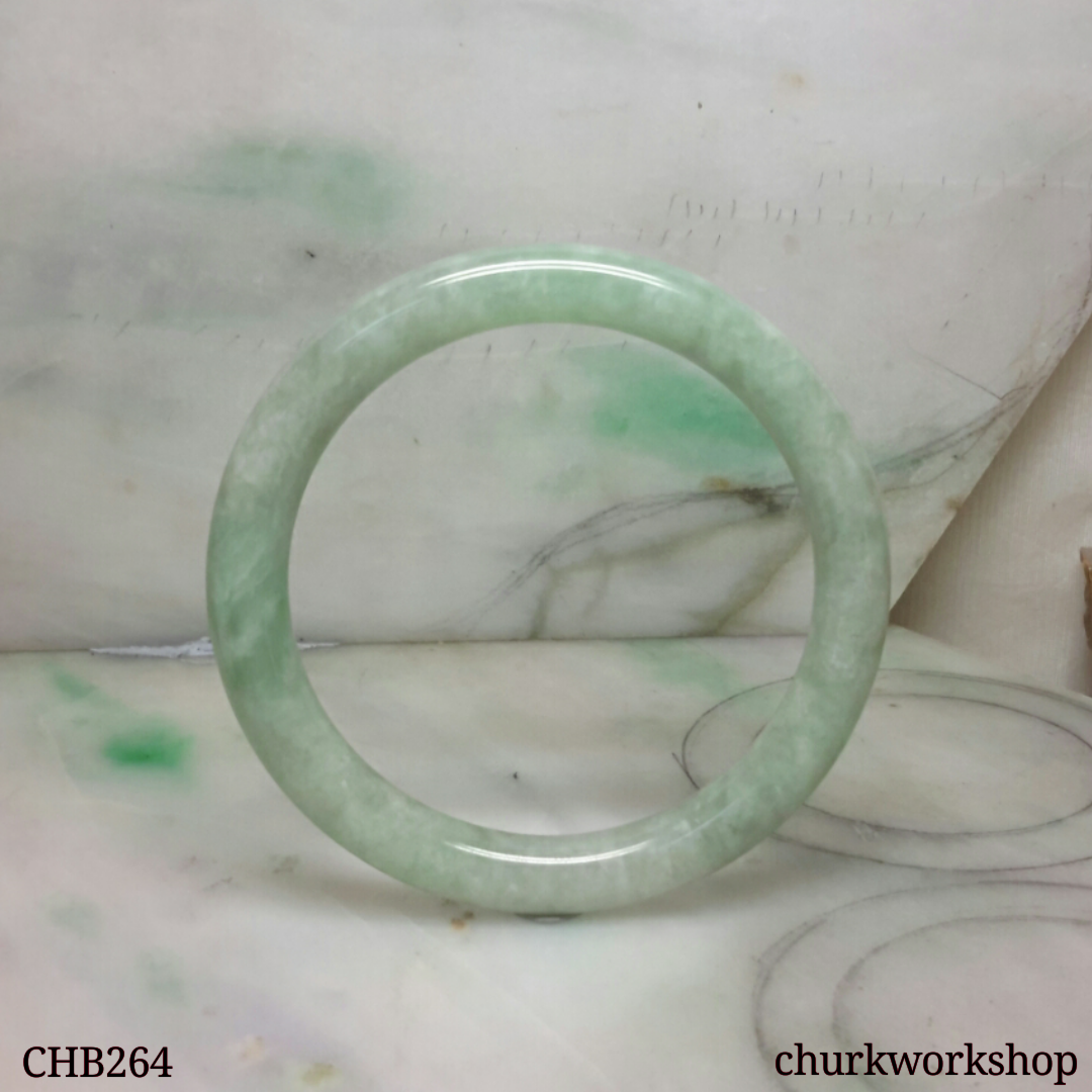 Large green jade bangle