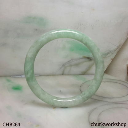 Large green jade bangle