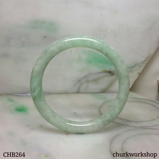 Large green jade bangle