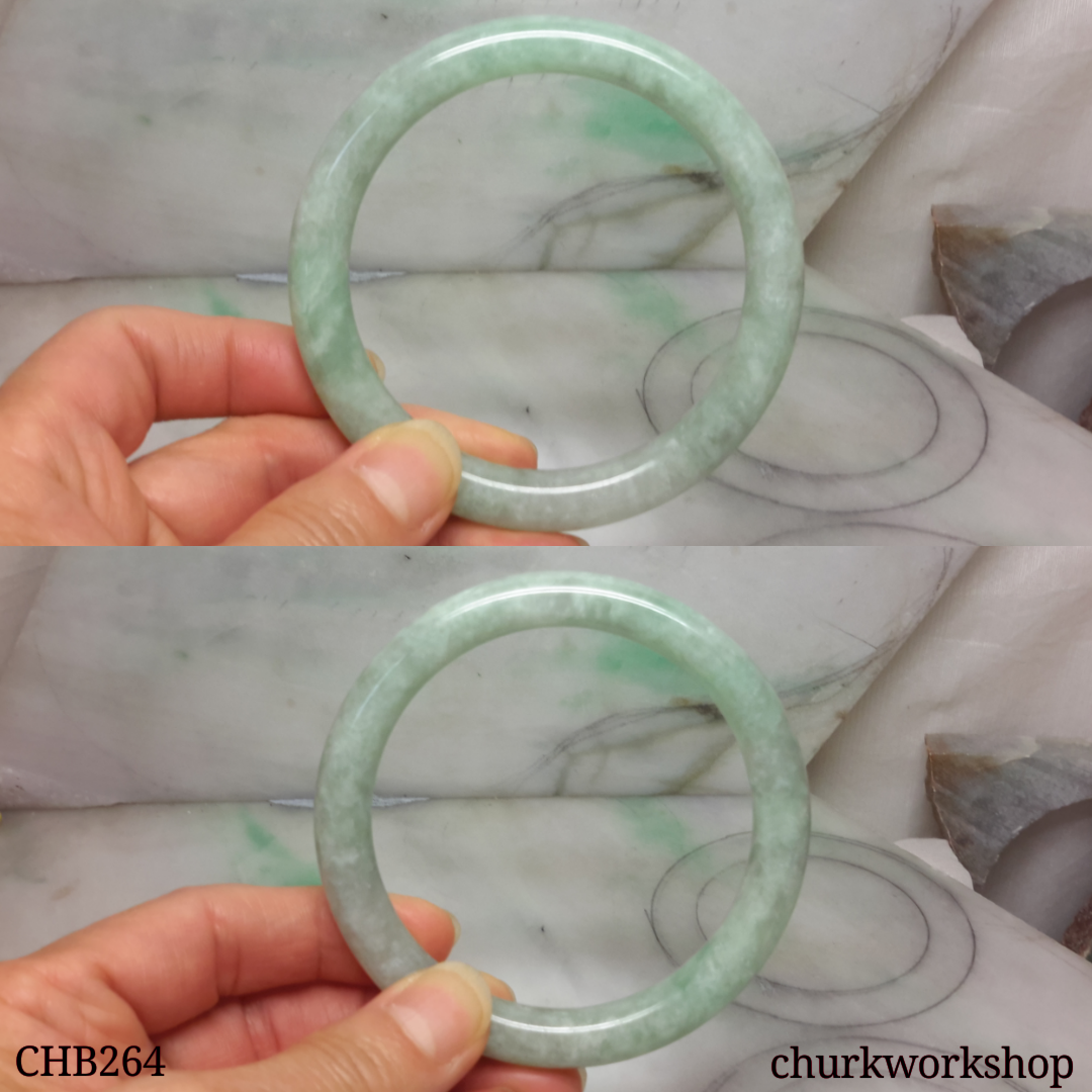 Large green jade bangle