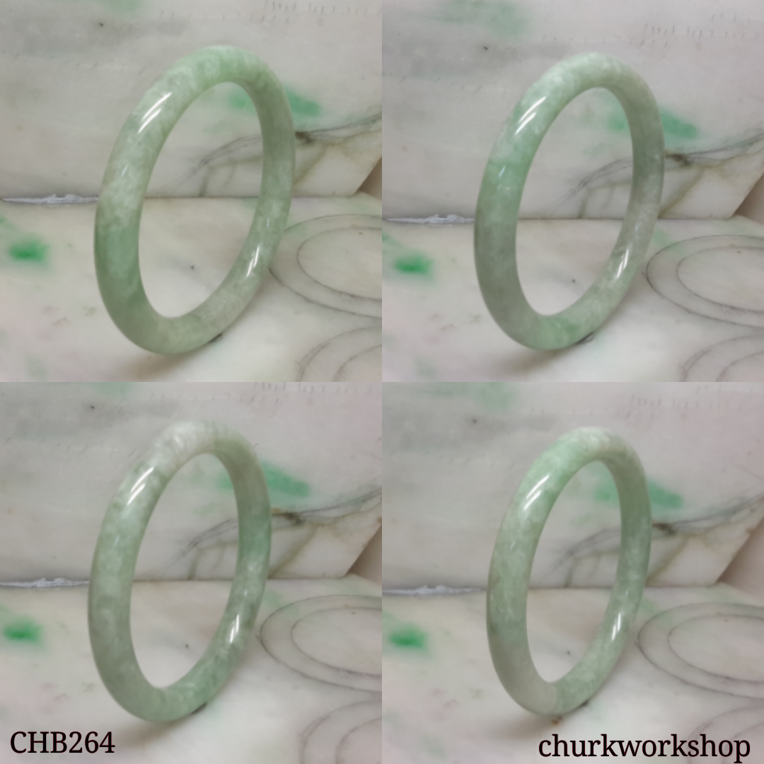 Large green jade bangle