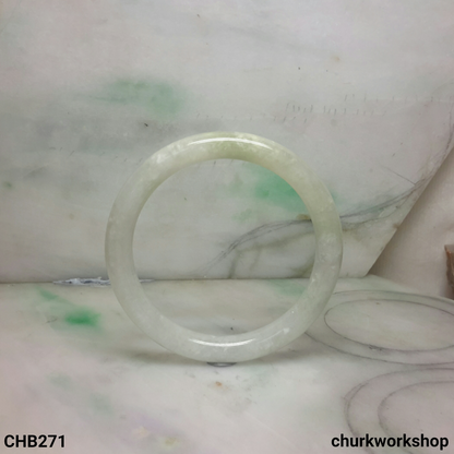 Light green jade bangle