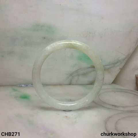 Light green jade bangle