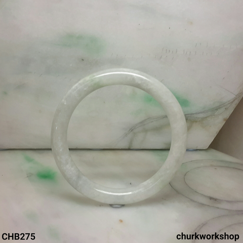 Pale lavender jade bangle