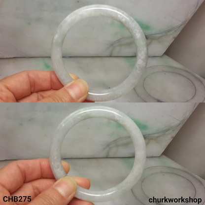 Pale lavender jade bangle